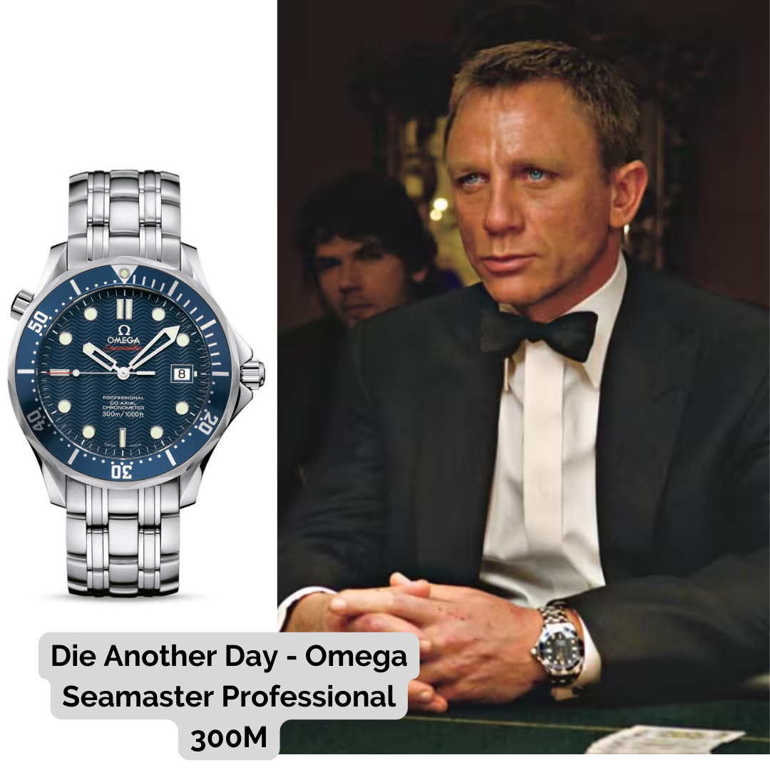James Bond wearing Omega Seamaster Professional 300M - 2006