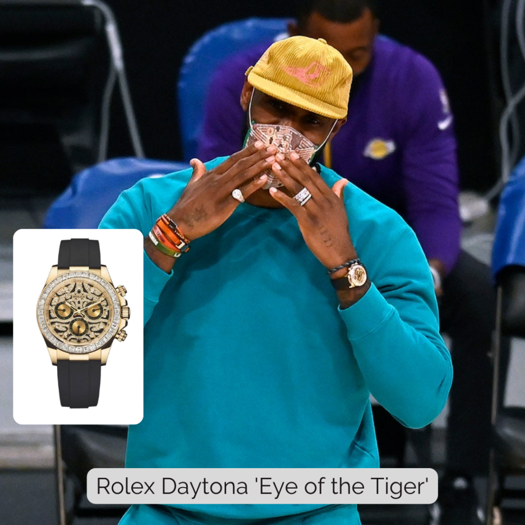 Lebron James wearing Rolex Daytona 'Eye of the Tiger'