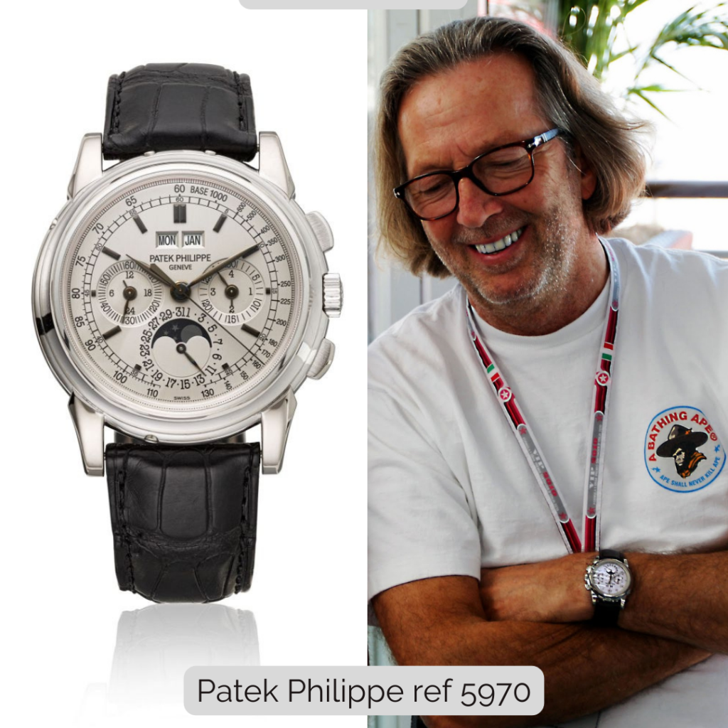 Eric Clapton wearing Patek Philippe ref 5970