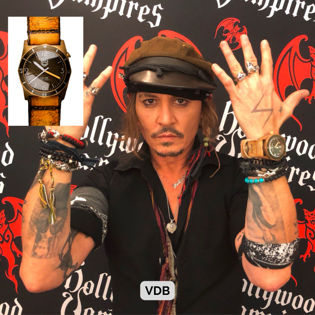 Johnny Depp wearing VDB