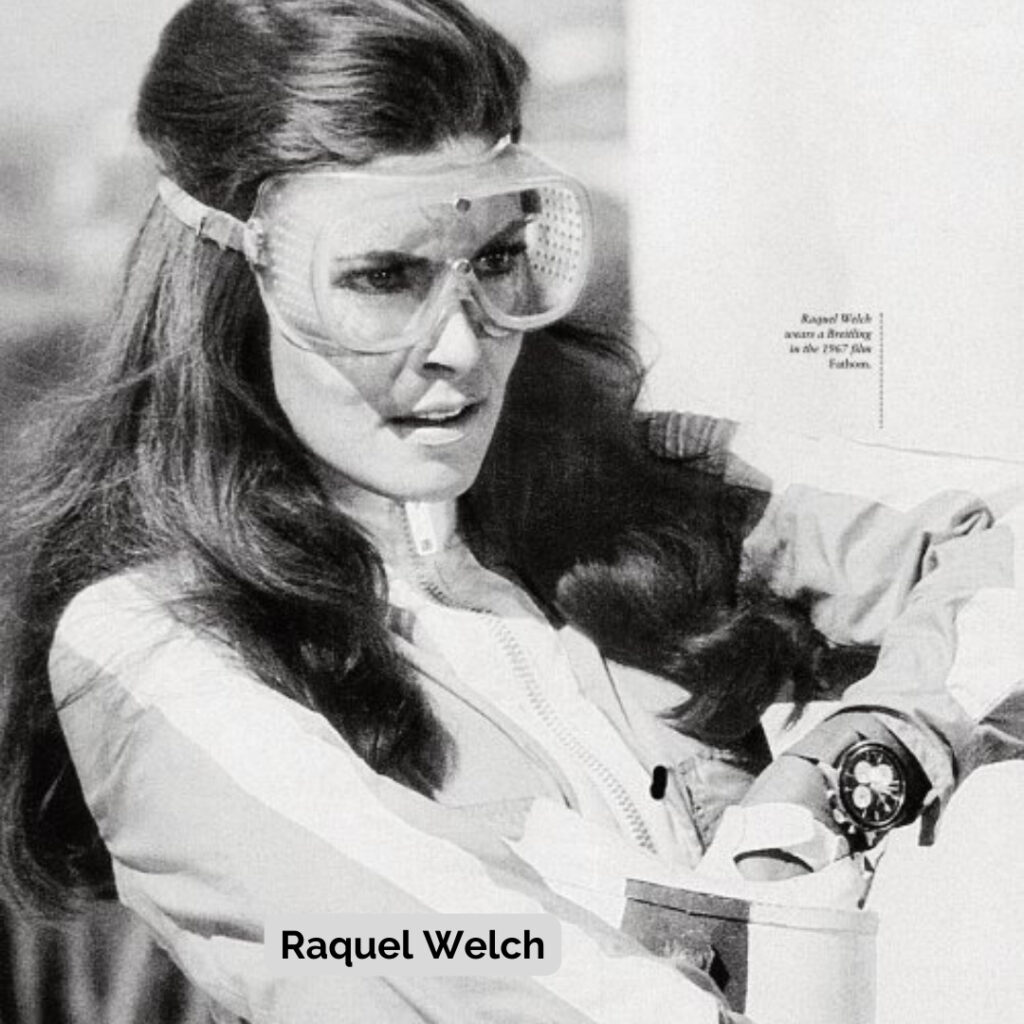 Raquel Welch brietling brand ambassador