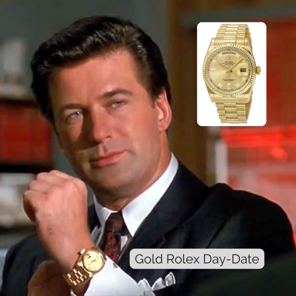 Gold Rolex Day-Date Worn Glengarry Glen Ross (1992)