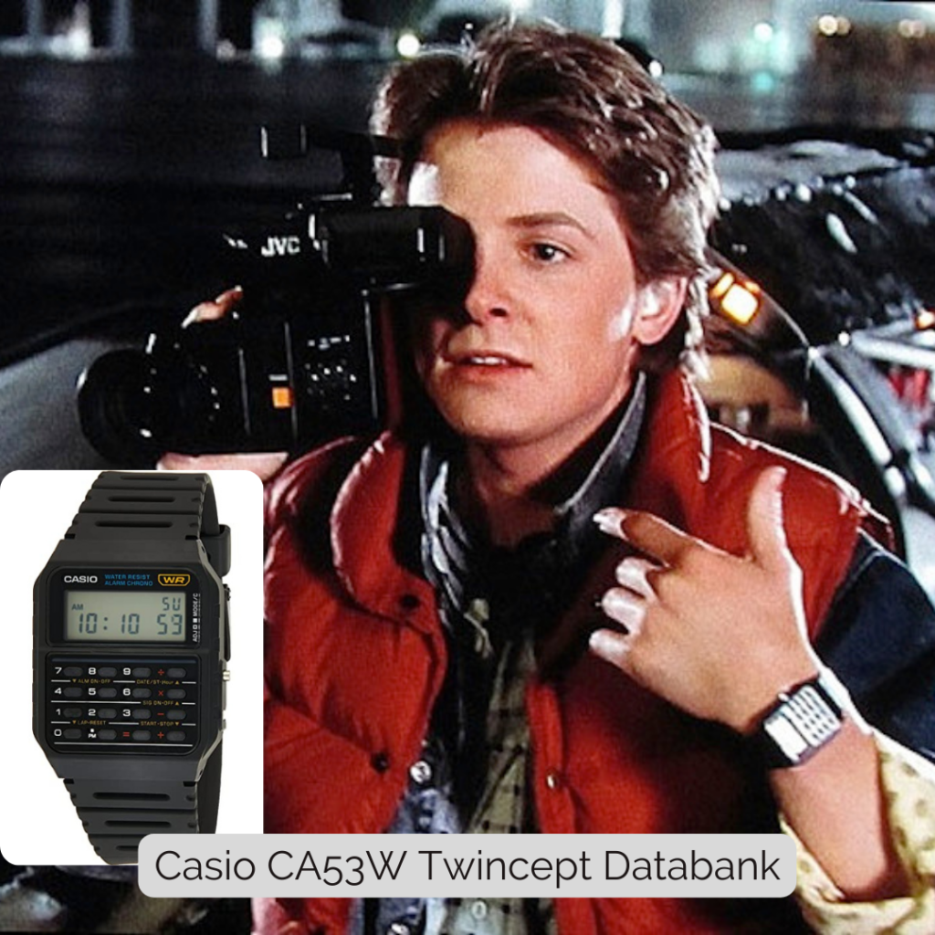 Casio CA53W Twincept Databank Worn Back to the Future (1985)