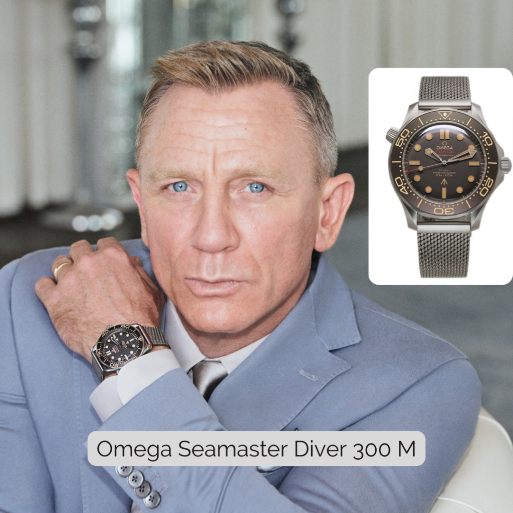 Daniel Craig wearing Omega Seamaster Diver 300 M 210.90.42.20.01.001