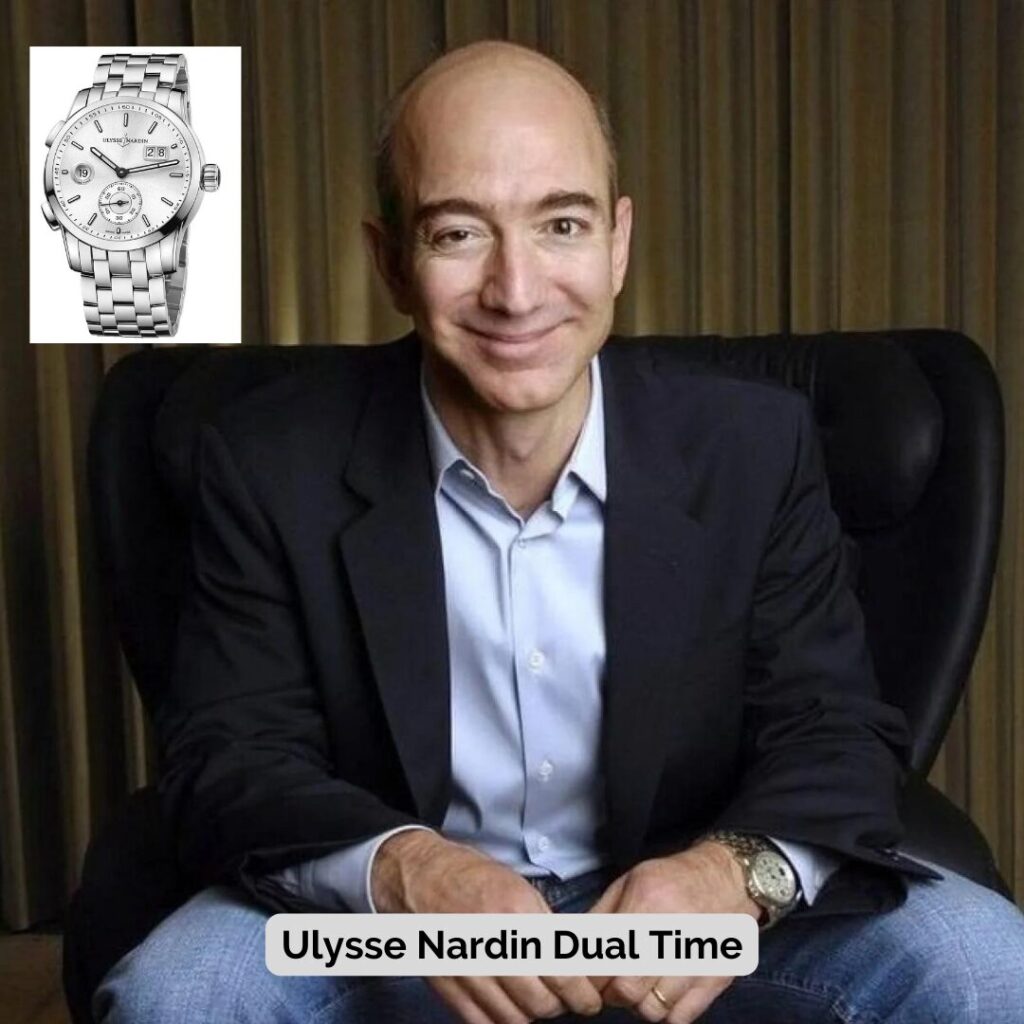 Jeff Bezos wearing Ulysse Nardin Dual Time