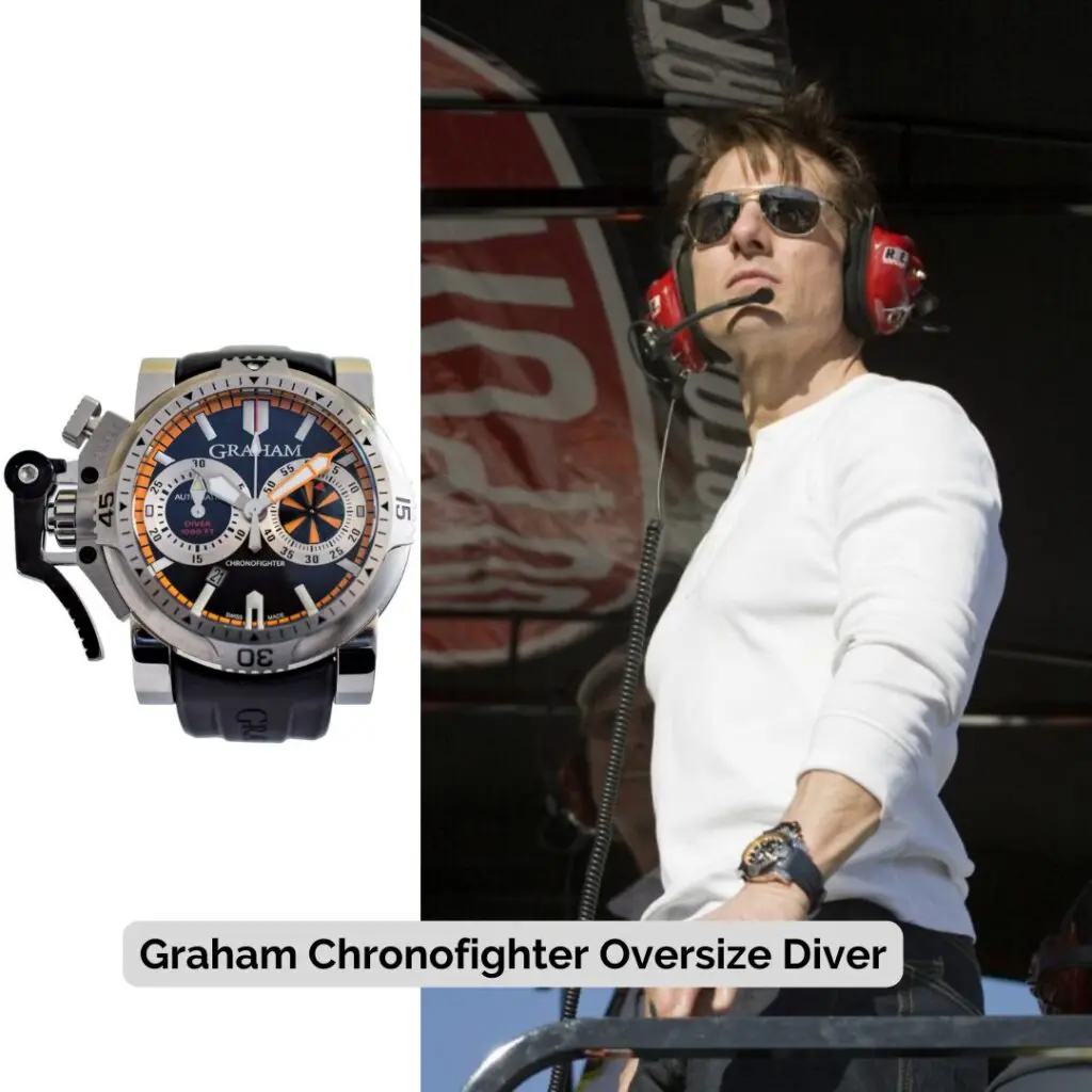 Tom Cruise wearing Graham Chronofighter Oversize Diver