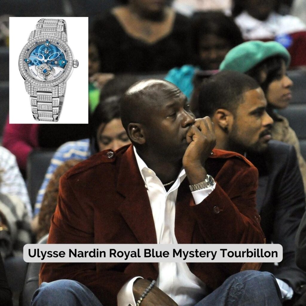 Michael Jordan wearing Ulysse Nardin Royal Blue Mystery Tourbillon