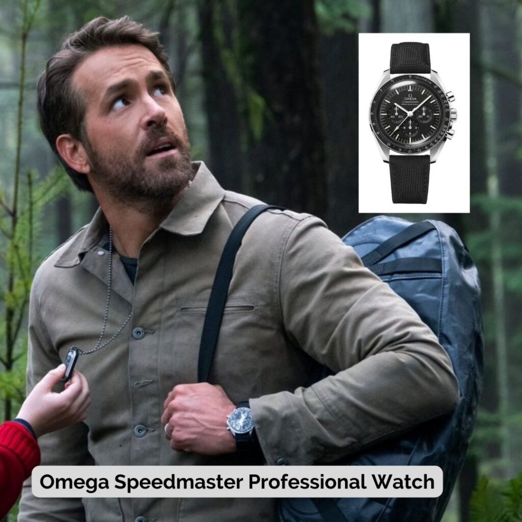 Ryan Reynolds wearing Omega Speedmaster Professional Watch
