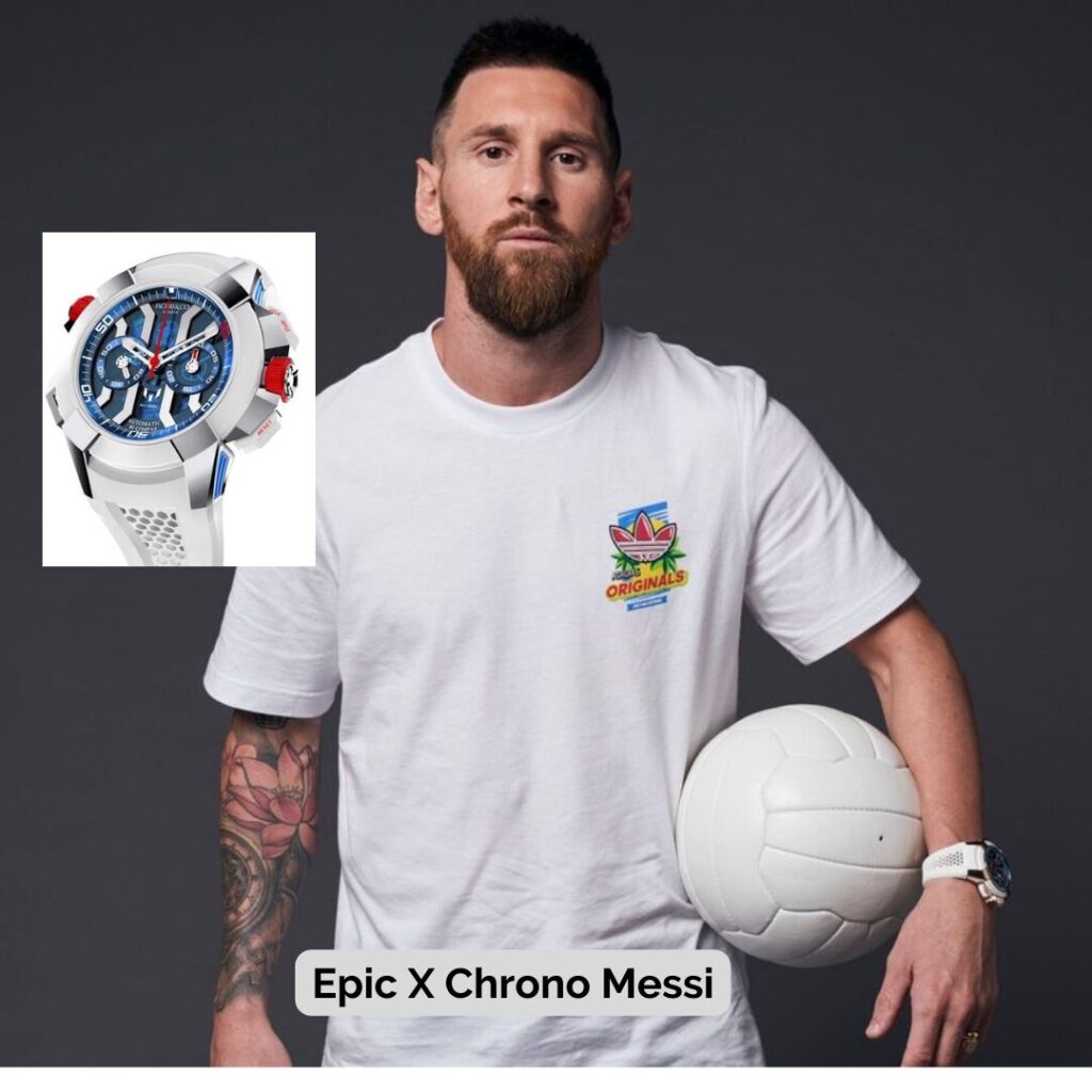 Lionel Messi wearing Epic X Chrono Messi