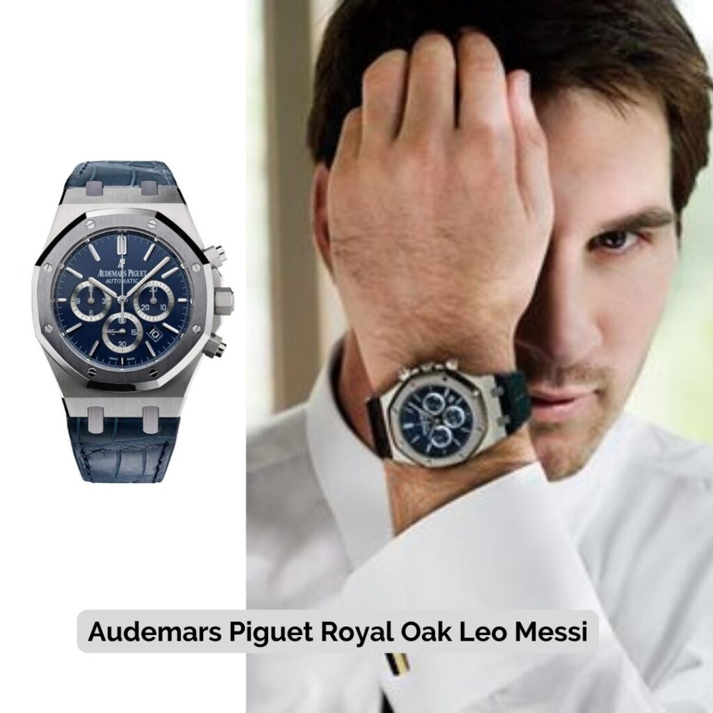 Lionel Messi wearing Audemars Piguet Royal Oak Leo Messi