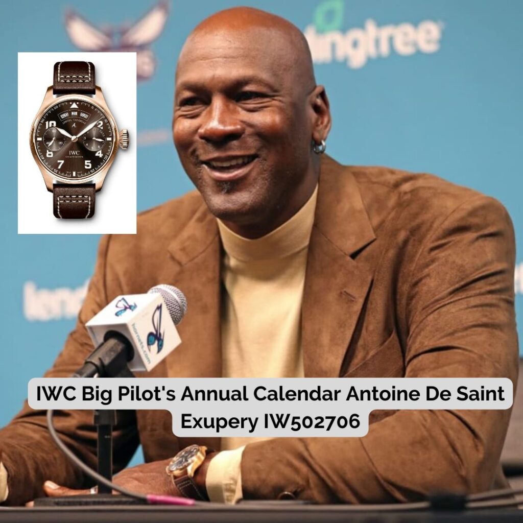 Michael Jordan wearing IWC Big Pilot's Annual Calendar Antoine De Saint Exupery IW502706