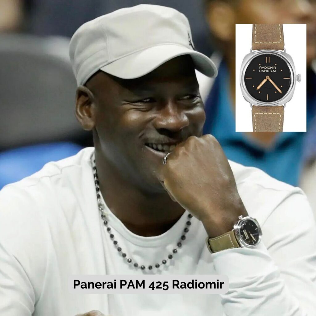 Michael Jordan wearing Panerai PAM 425 Radiomir
