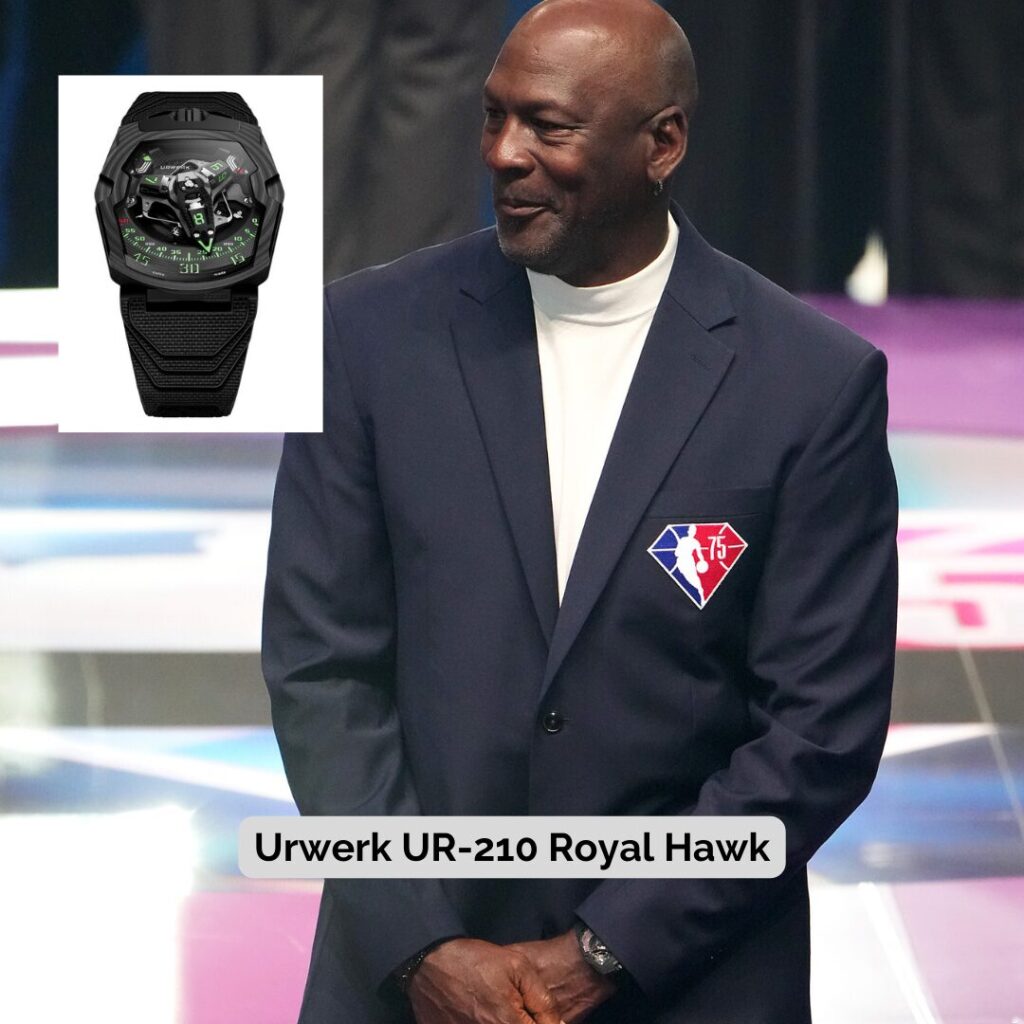Michael Jordan wearing Urwerk UR-210 Royal Hawk