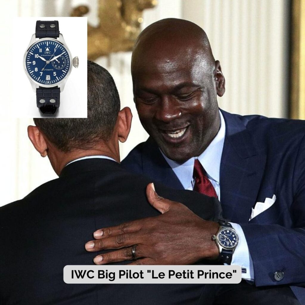 Michael Jordan wearing IWC Big Pilot "Le Petit Prince"