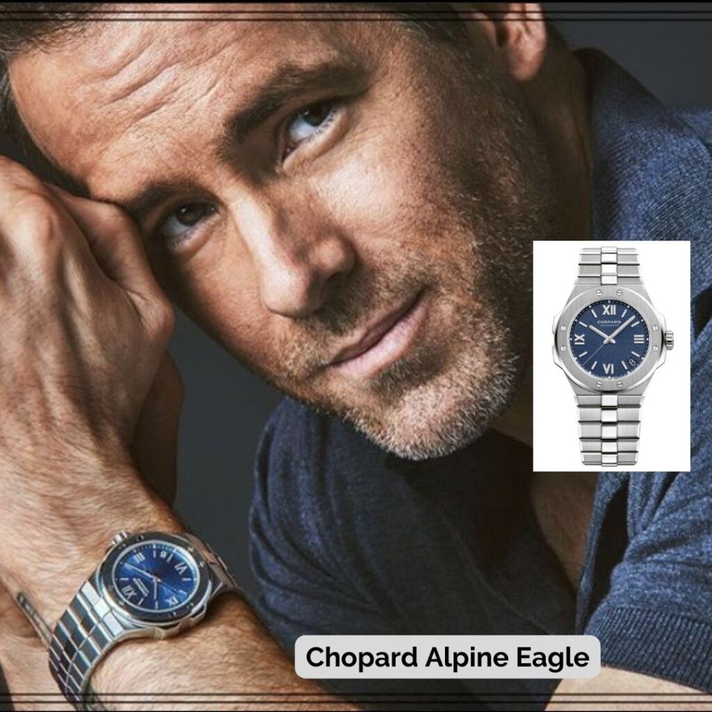 Ryan Reynolds wearing Chopard Alpine Eagle